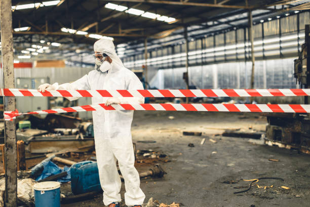 Professional Drug Lab Cleanup technician working in Hope, IN